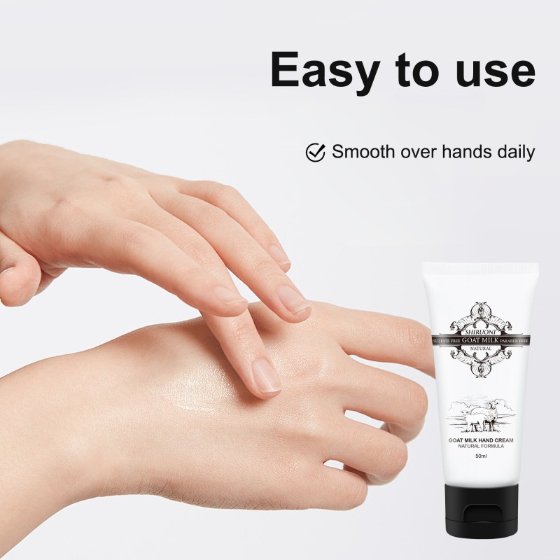 Private Label Travel Size Daily Moisturizing Dry Skin Goat Milk Vanilla Hand & Body Cream