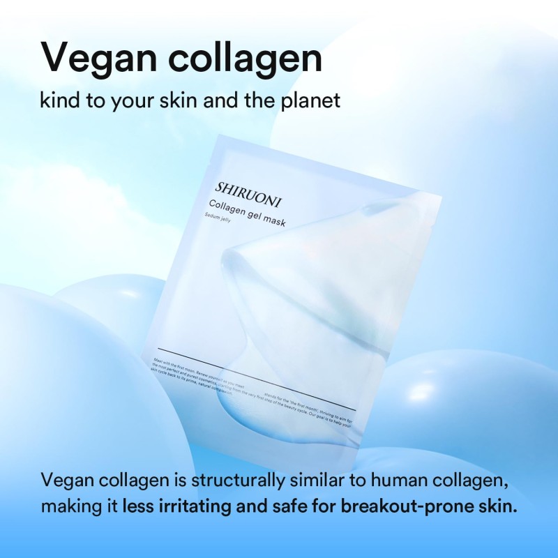 Private Label Collagen Gel Mask Blue Cooling Lifting Hydrating Moisturizing Bio-Collagen Real Deep Mask