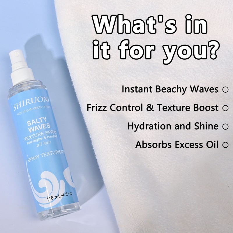 Custom Hair Oil Refreshing Instant Waves Frizz Control Banana Hair Mist Private Label