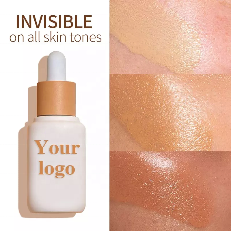 Private Label Beauty Face Three in One Super Glow Serum SPF 40 Sunscreen Tinted Color Foundation Serum