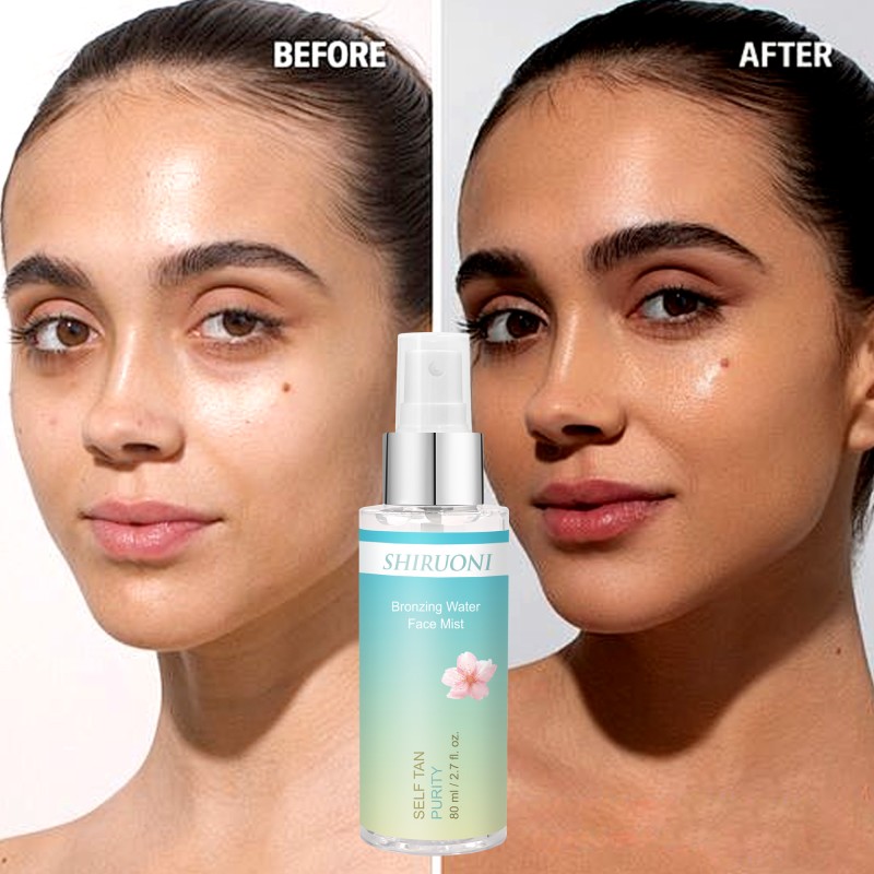 Private Label Spray Tan Hyaluronic Acid Hydrating Sunless Glow Face Deep Dark Tanning Spray