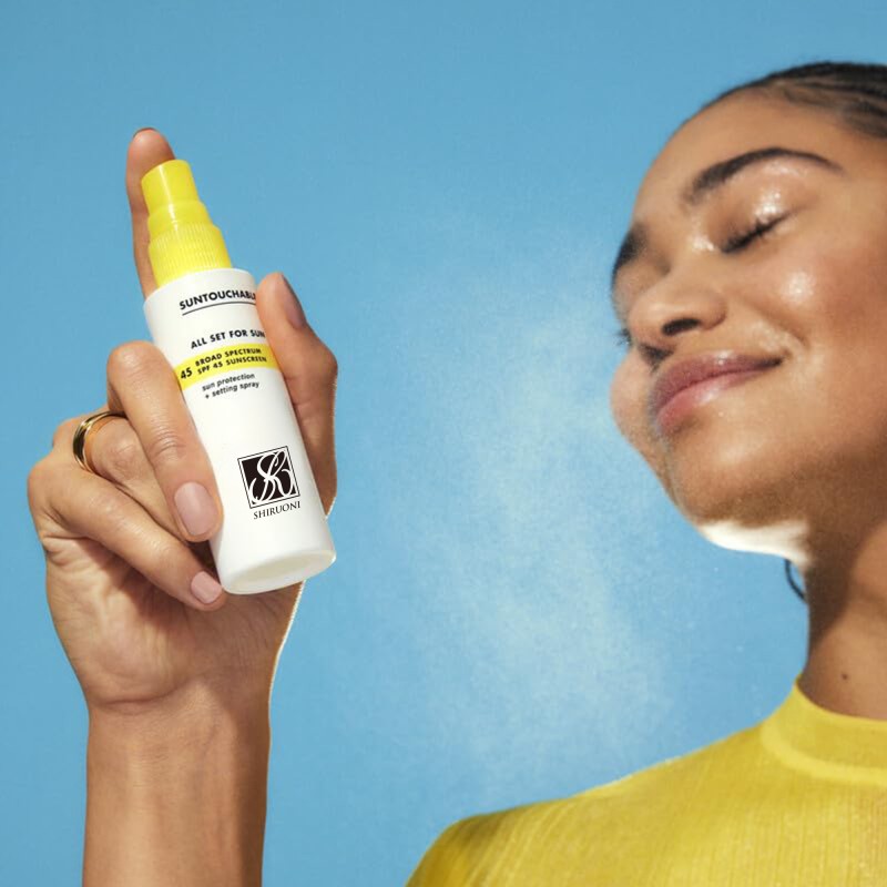 Private Label Waterproof Long-Lasting Hydratimg Broad-Spectrum Sun Protection Spf Setting Spray