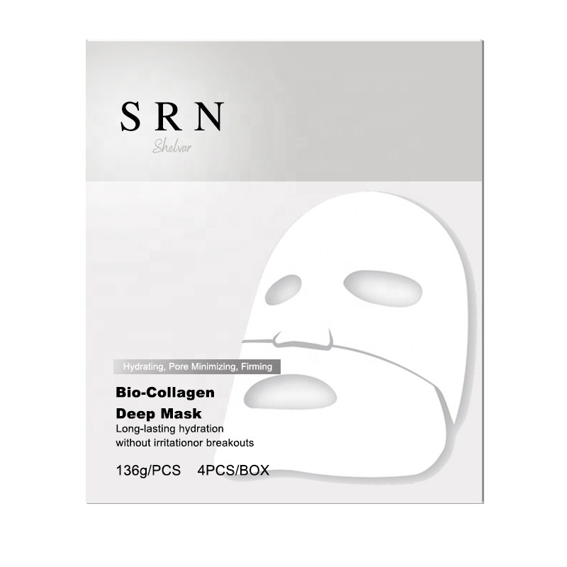 Custom LOGO Bio-Collagen Real Deep Hydration Pore Minimizing 3 Hour Peel Off Hydrogel Overnight Face Sheet Mask 34g