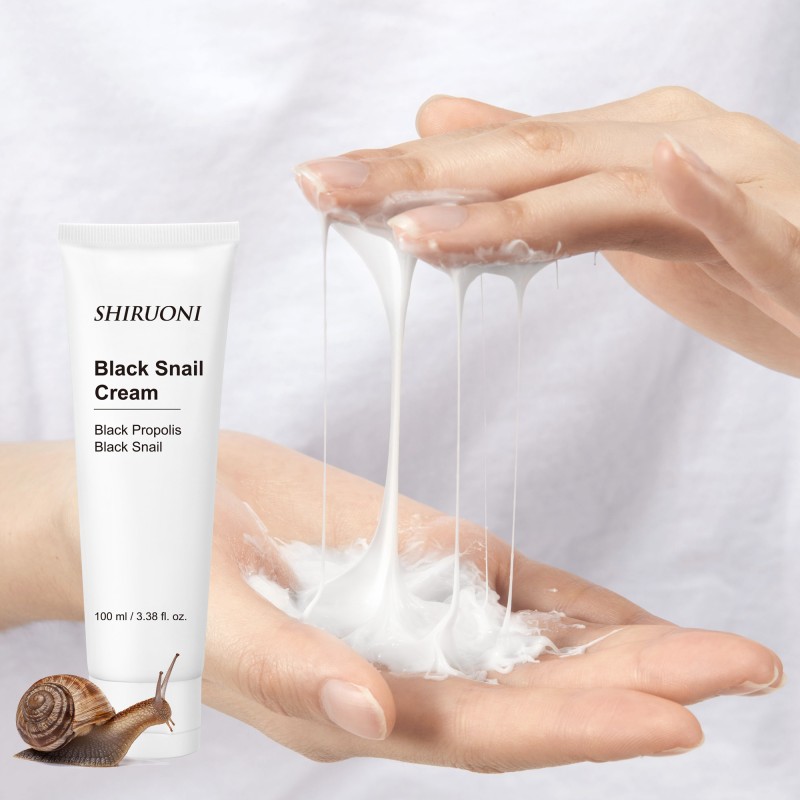 Custom Facial Snail Mucin Cream for Dark Spot Gentle Exfoliation Repairing Brightening Moisturizing Black Snail Cream