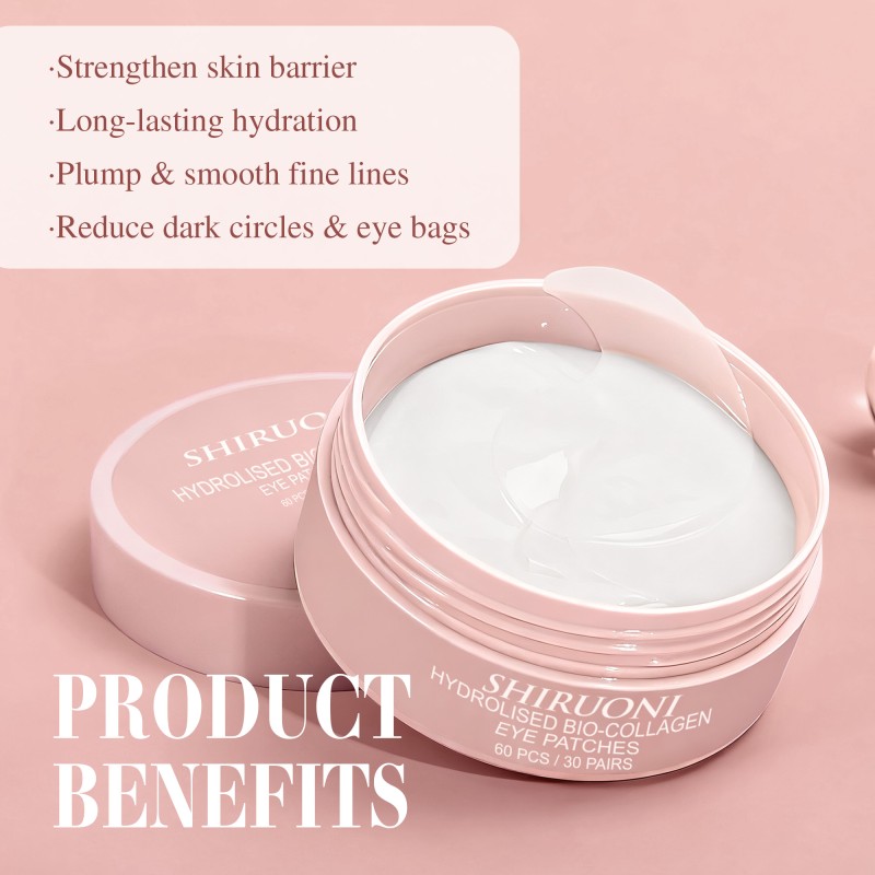 Free Samples Under Eye Patches Anti Aging Hydrating Collagen Overnight Hydrogel Bio-Collagen Under Eye Mask