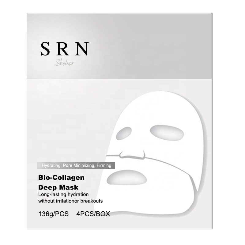 Custom Logo Facial Mask Overnight Sleep Kvernight Firming Bio Collagen Masks Sheet Face Hydrogel Mask