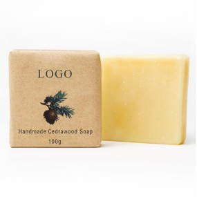 OEM Natural Vegan Manly Wood Scented Cedar Citrus Soap for Men