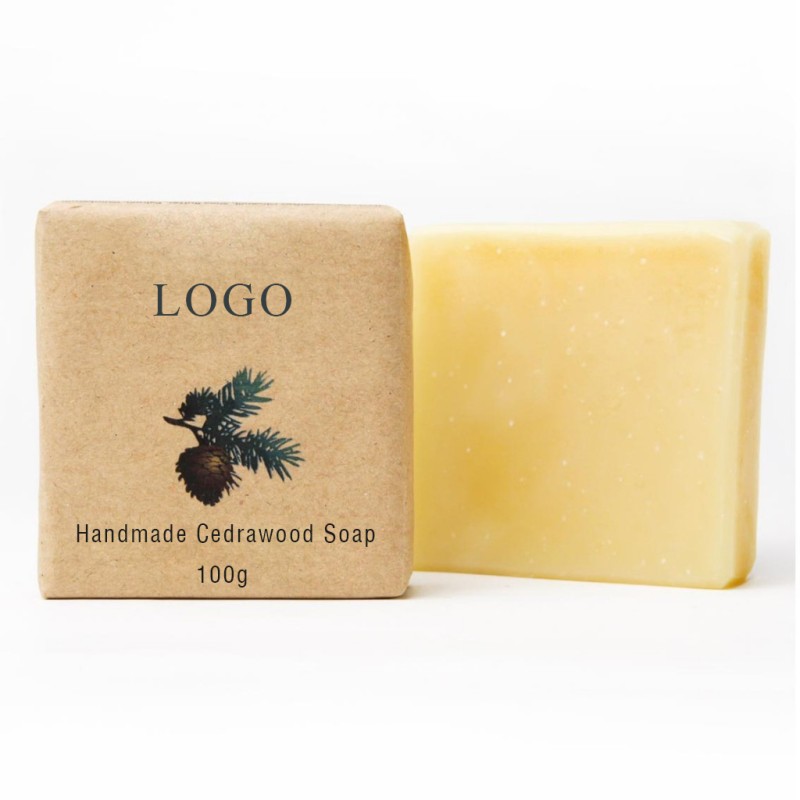 OEM Natural Vegan Manly Wood Scented Cedar Citrus Soap for Men