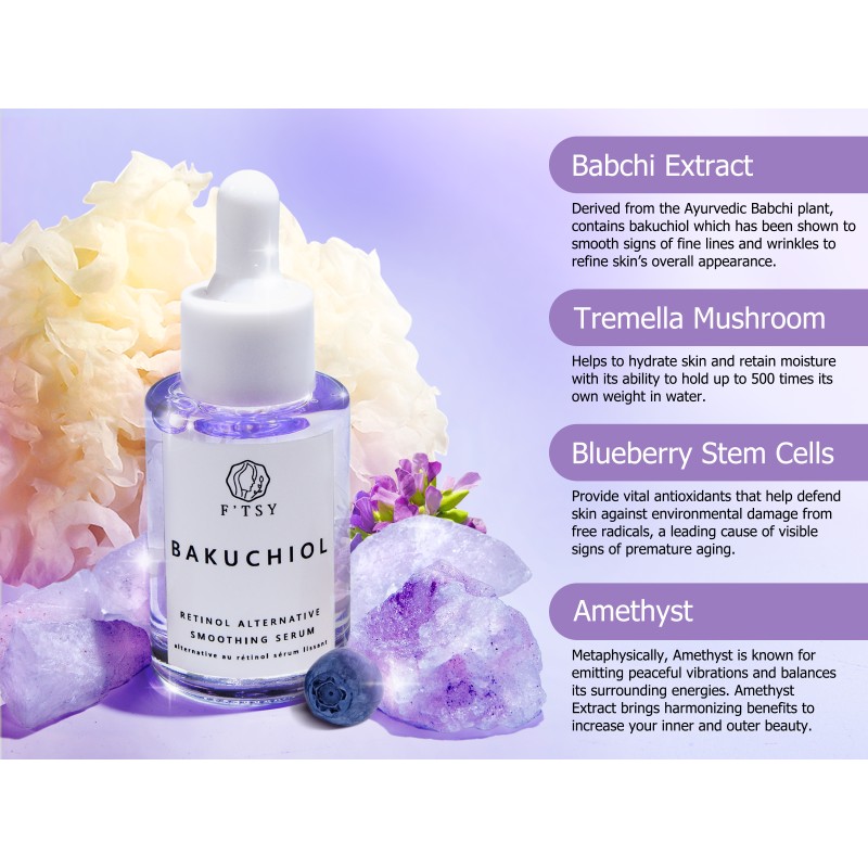 Private Label Skin Care Serum Natural Organic Peptide Face Anti Aging Wrinkle Facial  Bakuchiol Serum