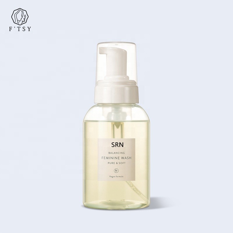 Private Label Organic Aloe Vera Honey Non-irritating Gentle Cleansing Foaming Feminine Wash Vaginal 100% Natural