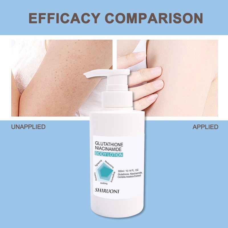Custom Body Moisturizing Creams Niacinamide Hyaluronic Acid Lightening Whitening Moisturizing Body Lotion