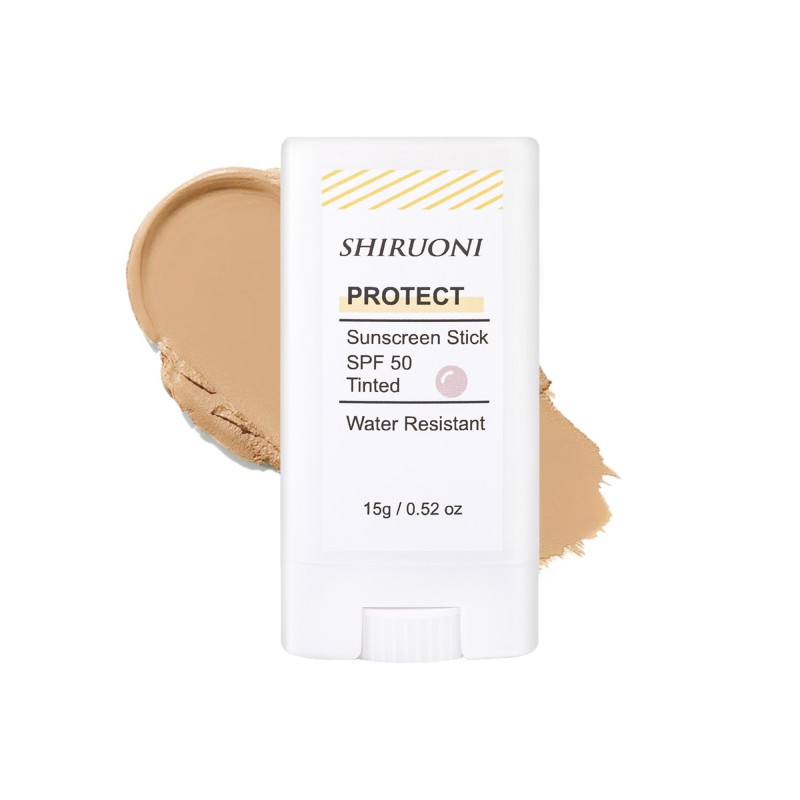 Free Sample Sunscreen for Face High Spf 50 Protection Water Resistant Mineral Vitamin E Tinted Sunscreen Stick