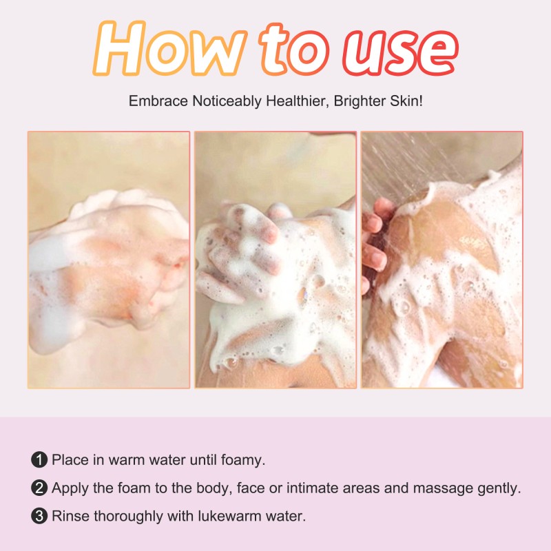 100G Feminine Wash Odor-Free Deep Cleansing Ph Balance Rosemary Turmeric Yoni Bar Soap Private Label