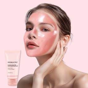 Private Label Wholesale Peel Off Facial Mask Soothing Caffeine Peptides Deep Hydration Collagen Night Wrapping Mask