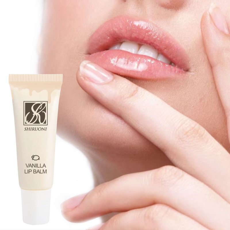 Private Label Customize Organic Vegan Beauty Hydrating Nourishing Vanilla Lanolin Beeswas Lip Butter Balm
