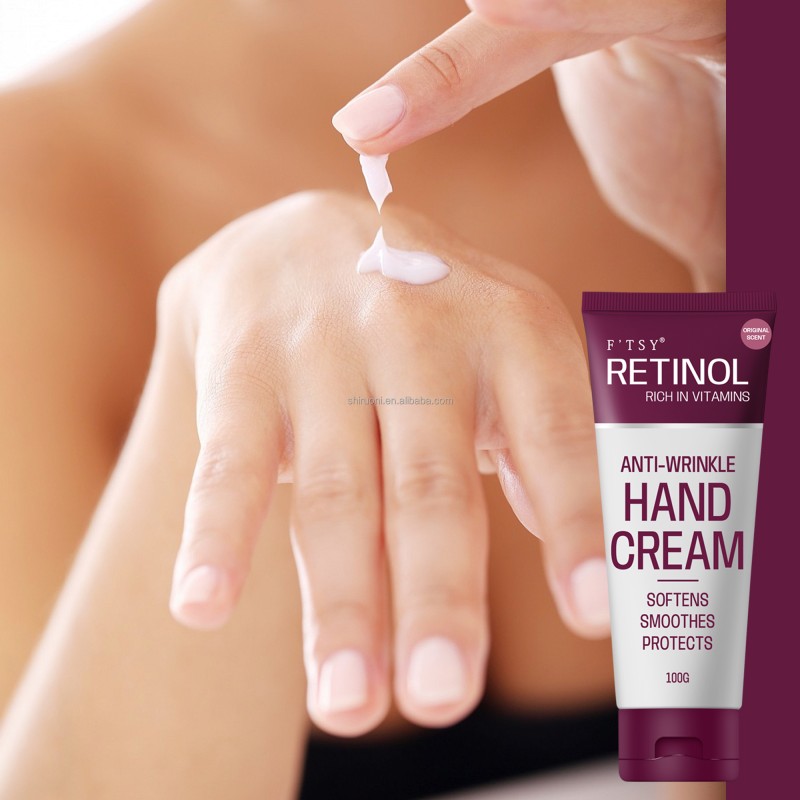 OEM Retinol Hand Cream Green Tea Vitamin a Glycerin Repair Soften Hand Soothes Protects Deeply Nourishing Hand Cream