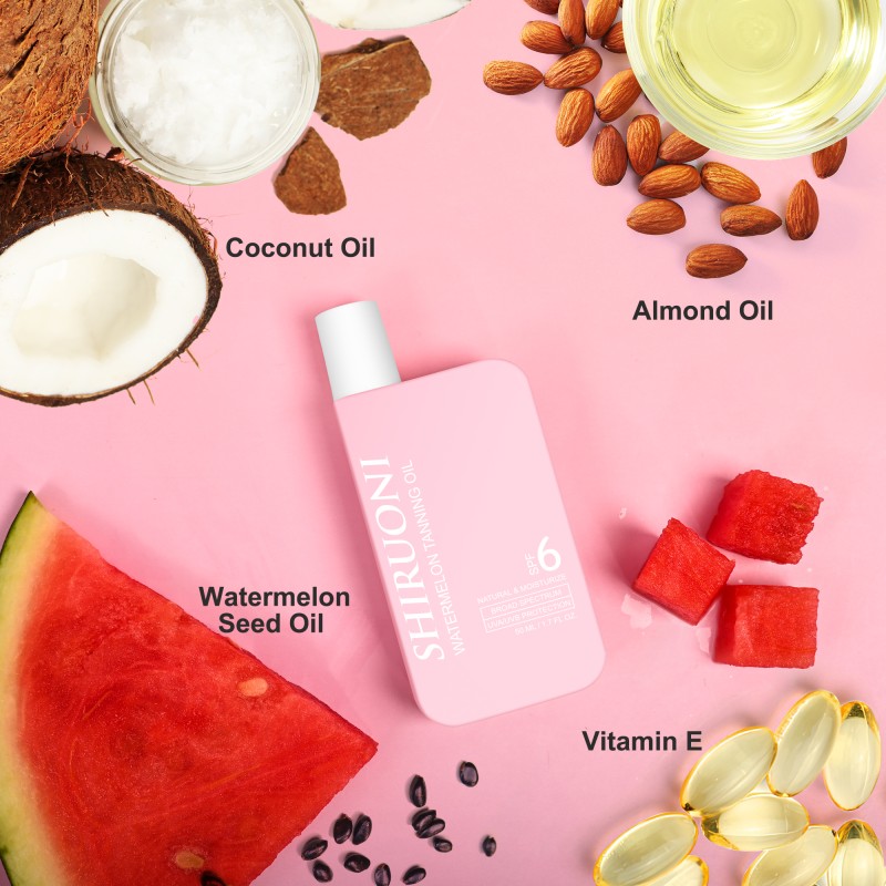 Wholesale Sun Tan Oil Golden Deep Glow Watermelon Seed Oil Sunscreen Tanning Oil Spf