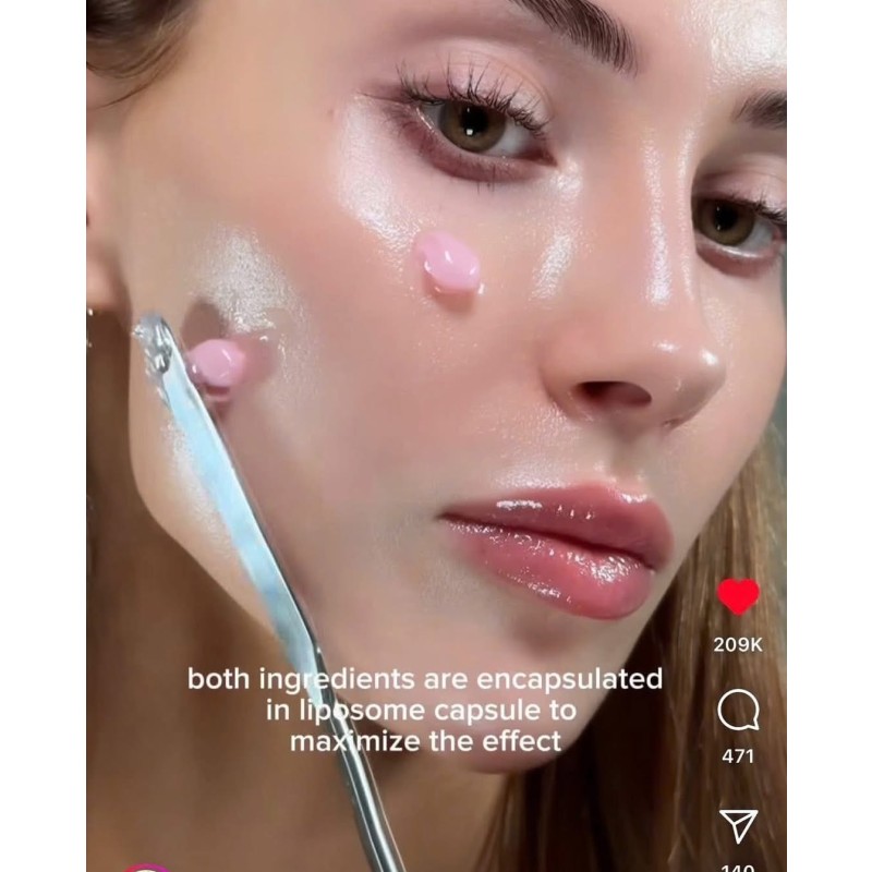 Private Label Lightweight Moisturizing Niacinamide Salmon DNA PDRN Pink Collagen Capsule Face Cream Moisturizer