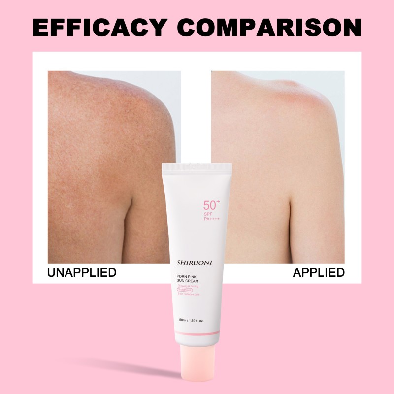 Private Label 50 ML Sun Cream Spf 50 Uv Protection Moisturizing Glowing Firming Pdrn Sunscreen