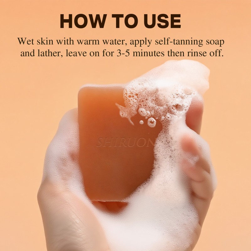 Custom De Tan Soap Tanning Gentle Cleansing Skin Brightening Milk Sandalwood Tan Removal Soap