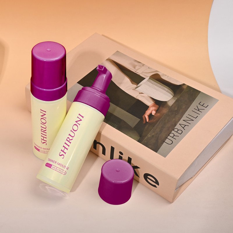 Private Label Long-Lasting Tanner Lightweight Moisturizing Shea Butter Instant Ultra Dark Self Tan Mousse