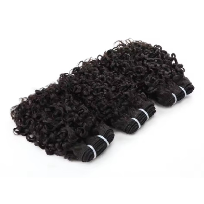 Curly Hair Bundles Supplier - Double Wefts Machine
