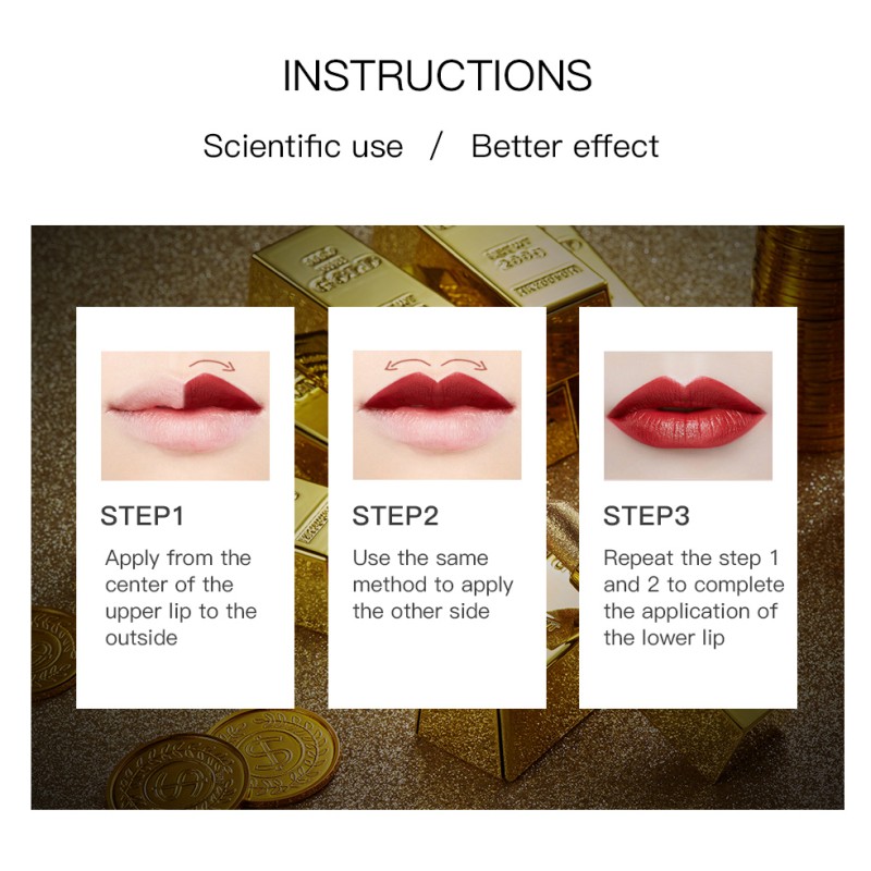 Gold Foil Lipstick Factory - 6 Colors Custom