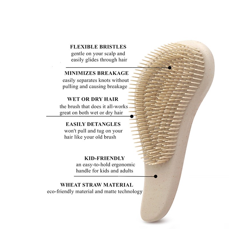 Hairbrush Factory - Wheat Straw Eco-Friendly