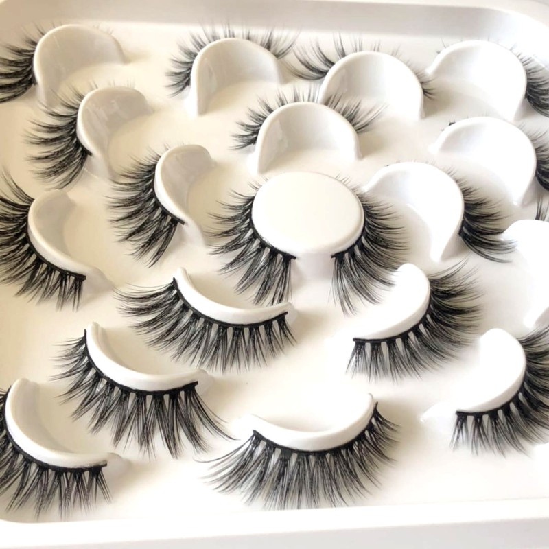 False Eyelashes Supplier - 25mm Wispy Short