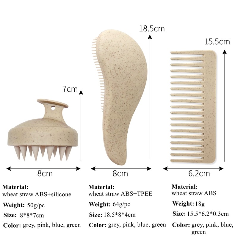 Hairbrush Factory - Wheat Straw Eco-Friendly