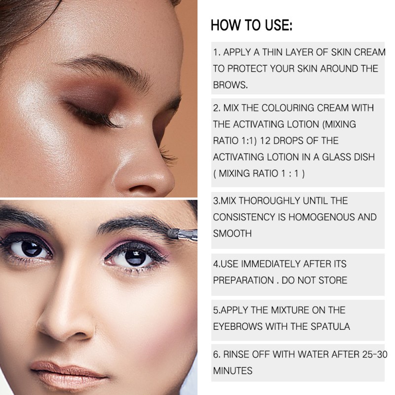 Eyebrow Dyeing Kit Factory - 60 Days Longlasting