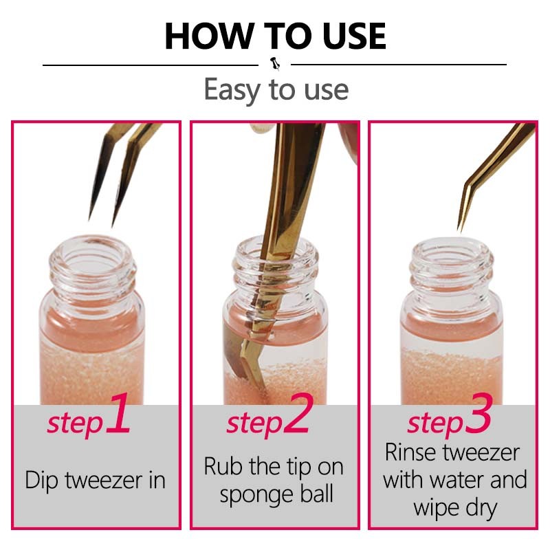 Eyelash Tweezers Manufacturer - Glue Remover Ball