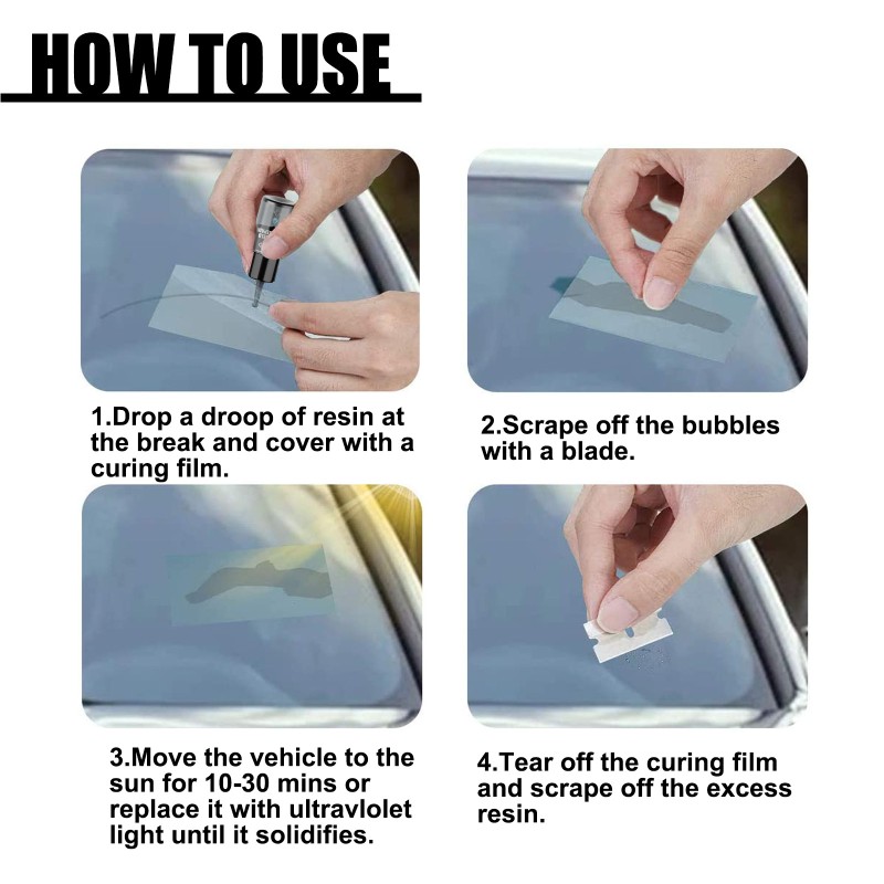 Glass Repair Fluid Factory - Windshield Crack Set