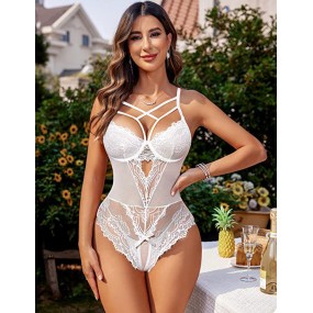 Bodysuit Manufacturer - Transparent Lace Harness