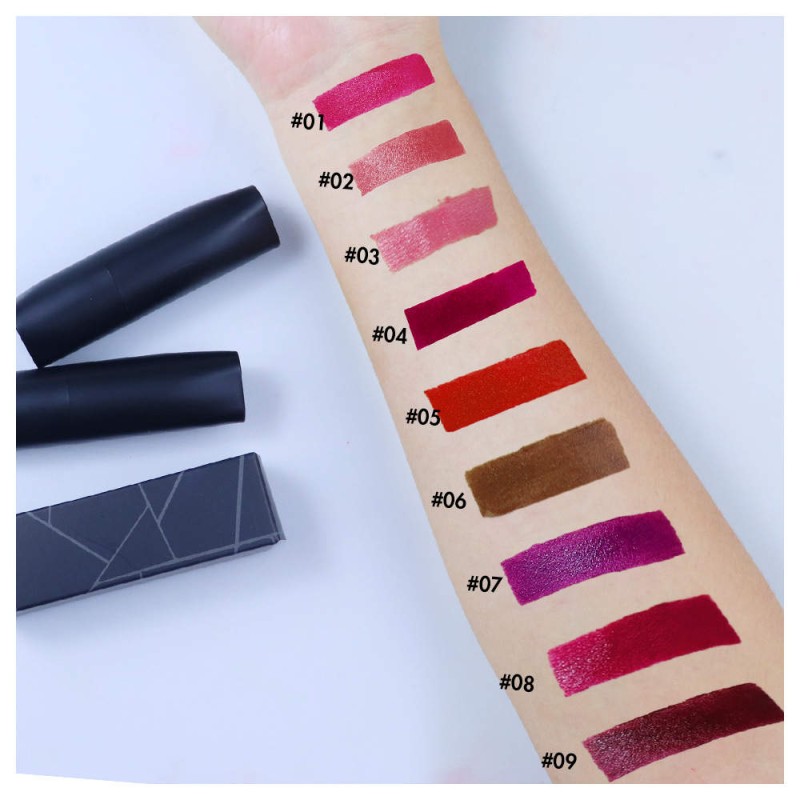 Velvet Lipstick Factory - 9 Colors Moisturizing Matte