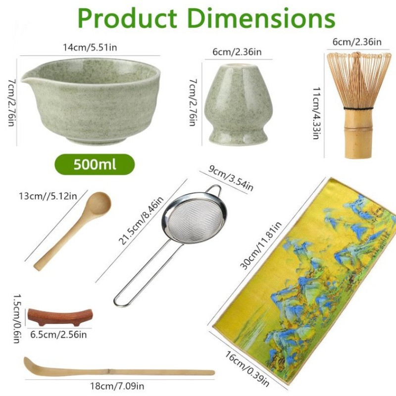 Matcha Whisk Set Supplier - 7 Piece Gift Kit