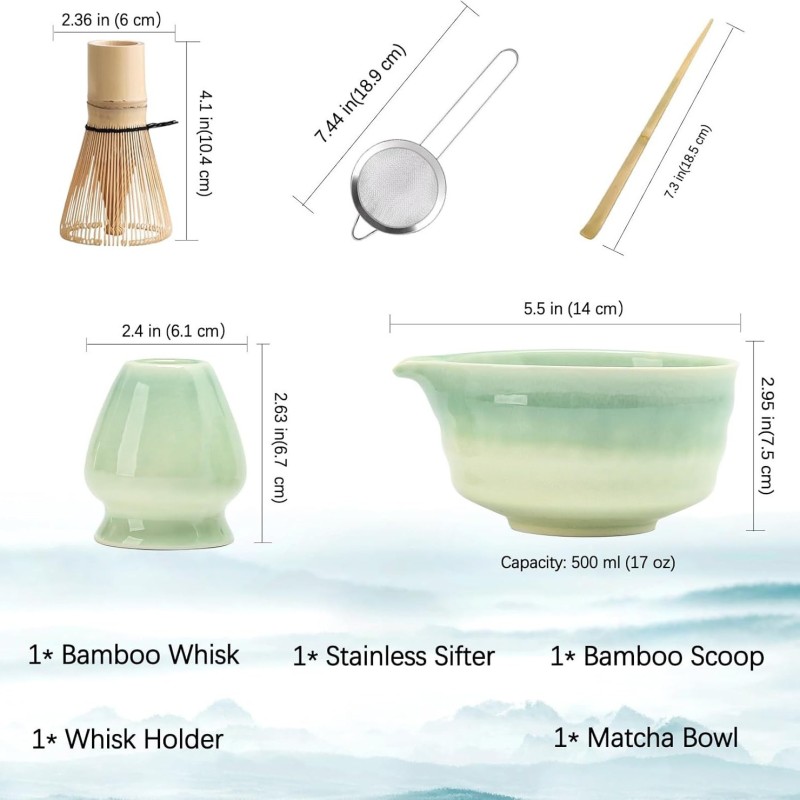 Matcha Whisk Set Supplier - 7 Piece Gift Kit
