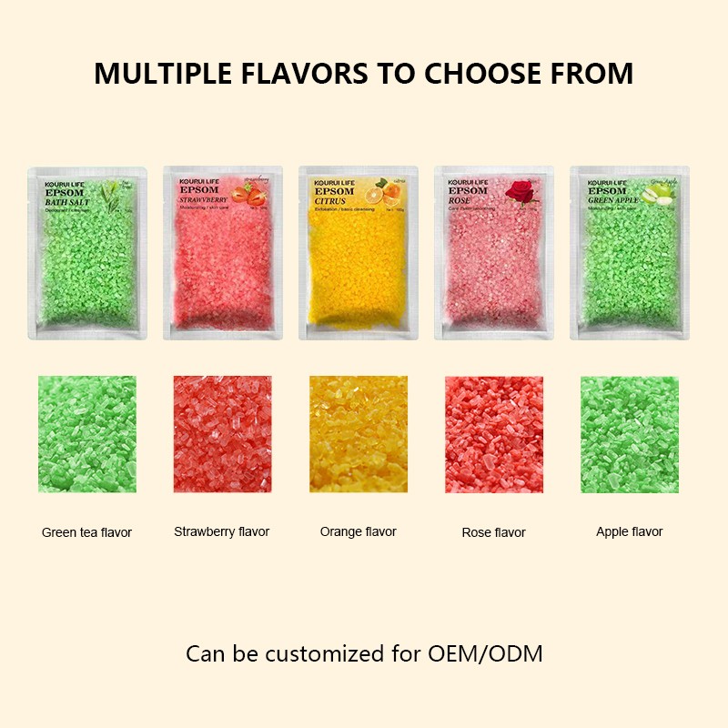 Epsom Bath Salt Supplier - Custom Lemon Scent Women