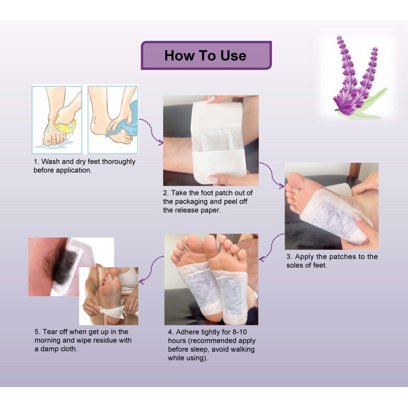 Foot Detox Patch Manufacturer - OEM Herbal Lavender Sleep Aid