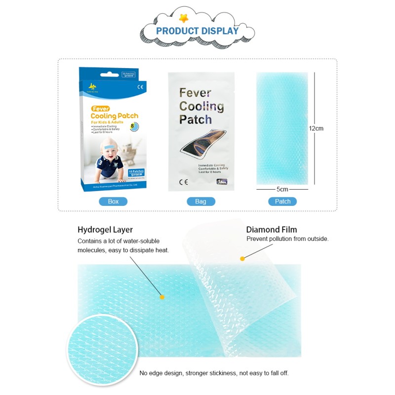 Cooling Gel Patch Manufacturer - Extra Large 8-Hour Migraine Relief