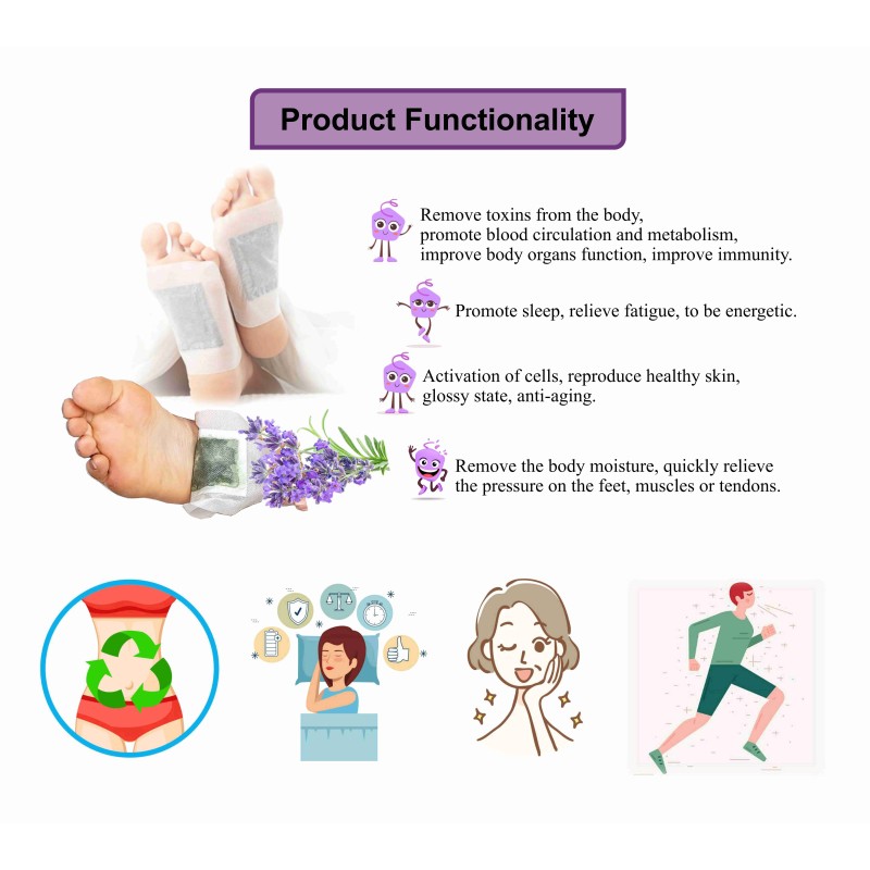 Foot Detox Patch Manufacturer - OEM Herbal Lavender Sleep Aid