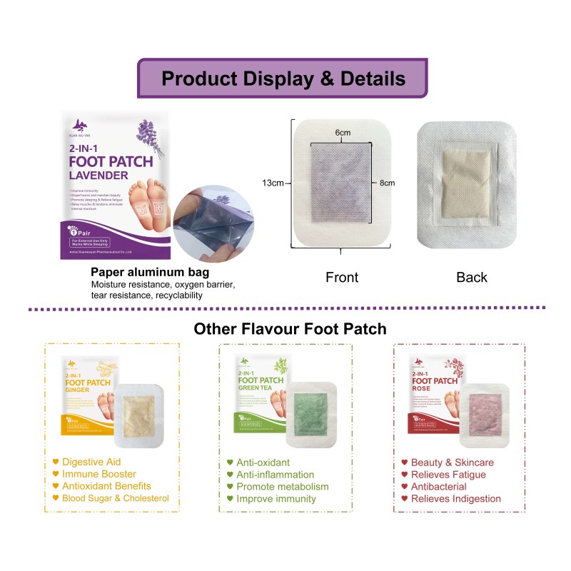 Foot Detox Patch Manufacturer - OEM Herbal Lavender Sleep Aid