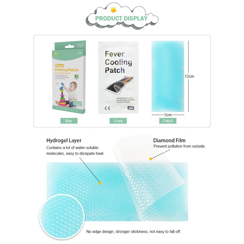 Cooling Adhesive Patch Factory - Long Lasting Fever Relief Gel