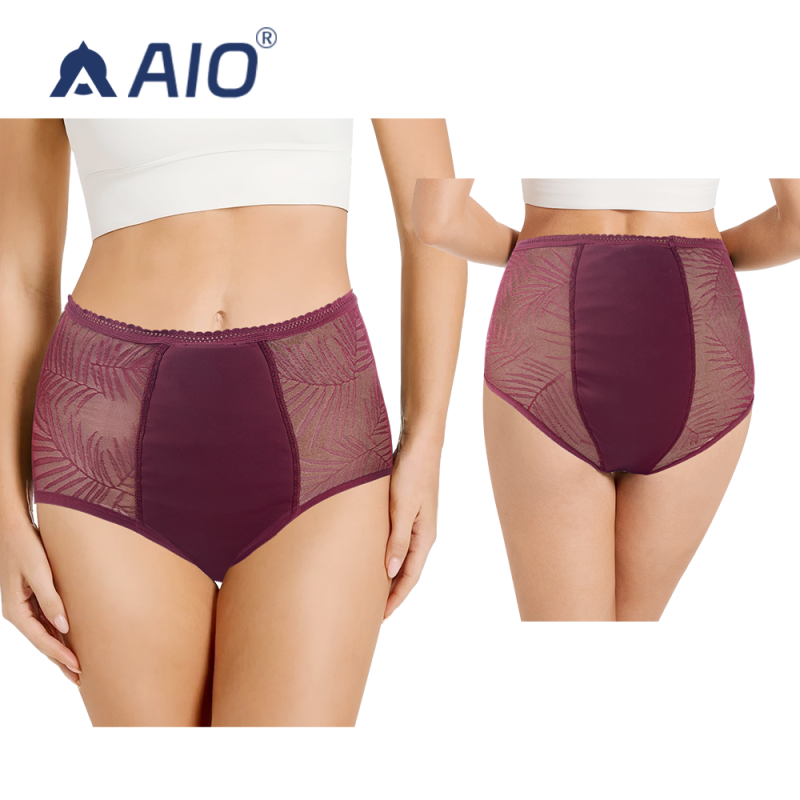 Period Panties Manufacturer - OEM High-Waisted Lace Super Absorbent