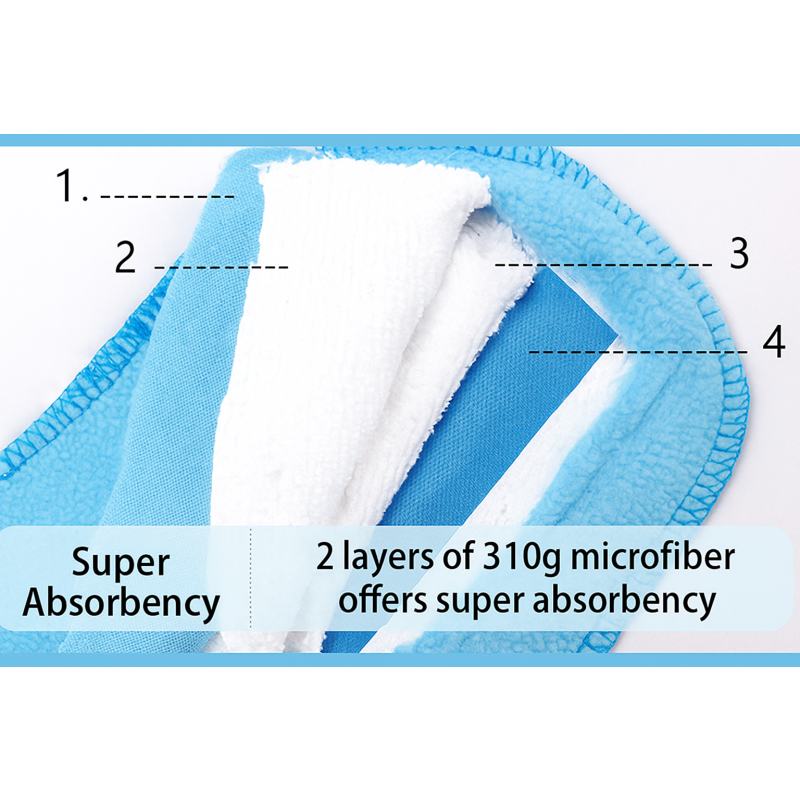 Menstrual Pad Set Factory - 5pcs Washable with PEVA Wet Bag