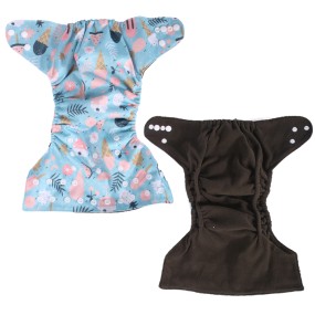 Cloth Diaper Factory - Double Pocket Gusset Bamboo Charcoal