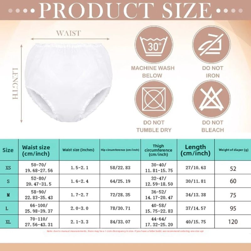 Incontinence Underwear Manufacturer - Microfiber Insert PUL Waterproof