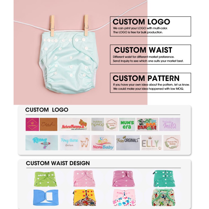 Baby Diaper Cloths Supplier - Washable Reusable Non Woven Fabric