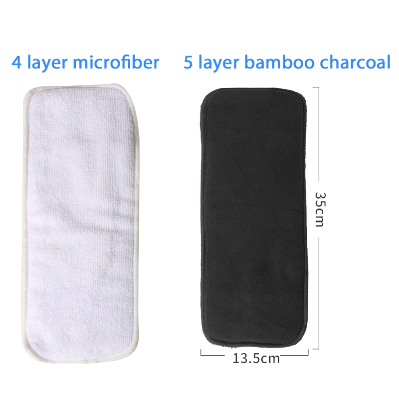 Baby Cloth Diaper Insert Supplier - AIO 13.5x35cm 4 Layers