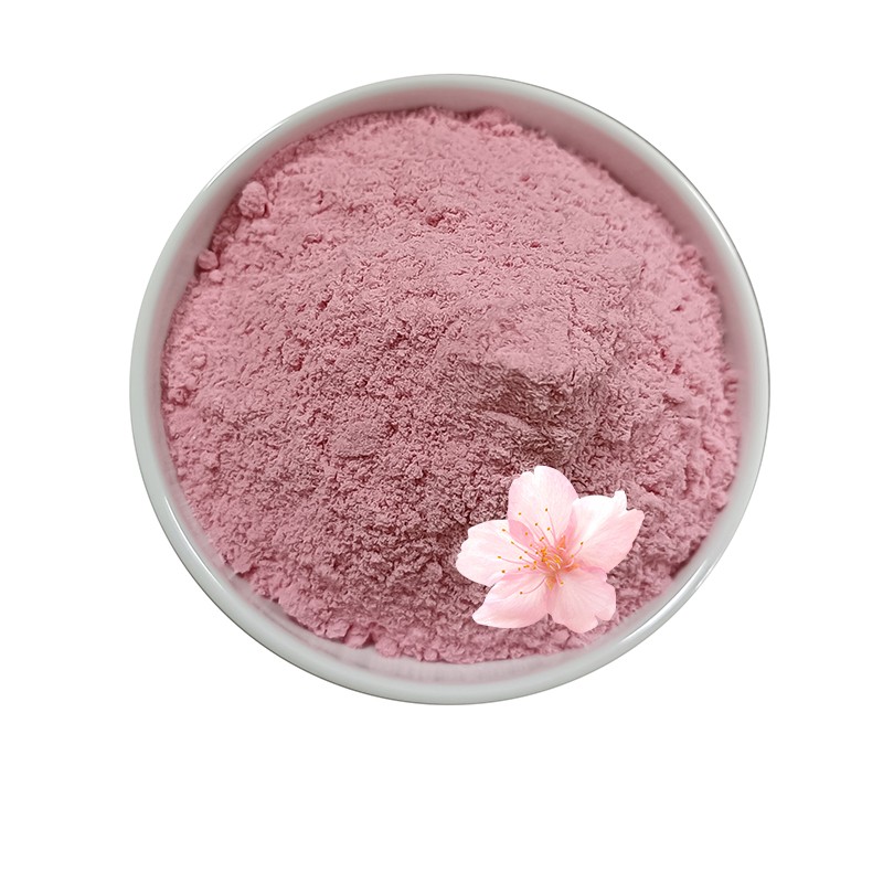 Best Selling Oriental Sakura Cherry Blossom Powder Natural Superfood Supplement Attractive Glass Container Halal Bottle Drum